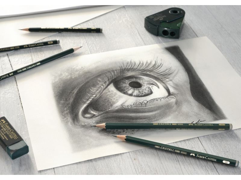 Harilik pliiats Faber-Castell 9000 5B-5H 12tk komplektis — изображение 3
