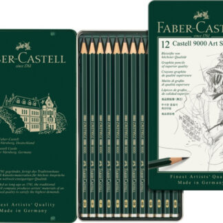 Harilik pliiats Faber-Castell 9000 8B-2H 12tk komplektis