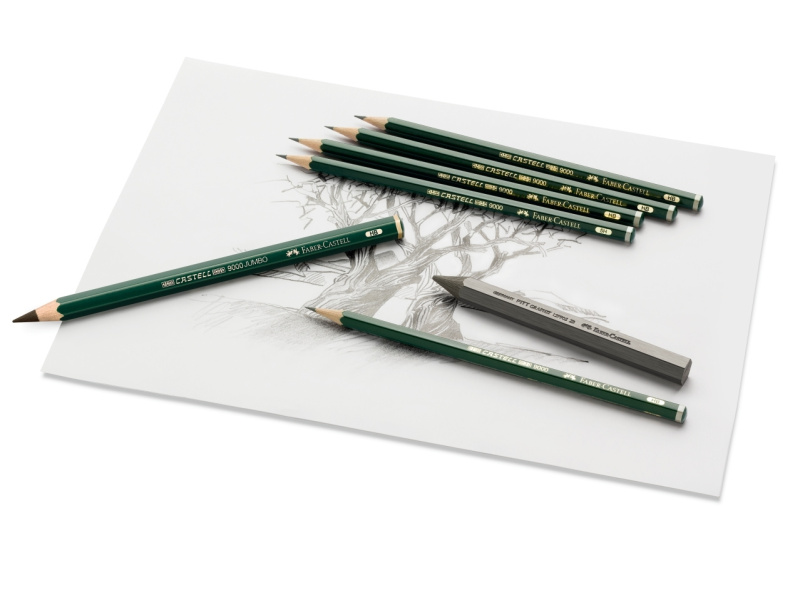 Harilik pliiats Faber-Castell 9000 H - Pilt 3