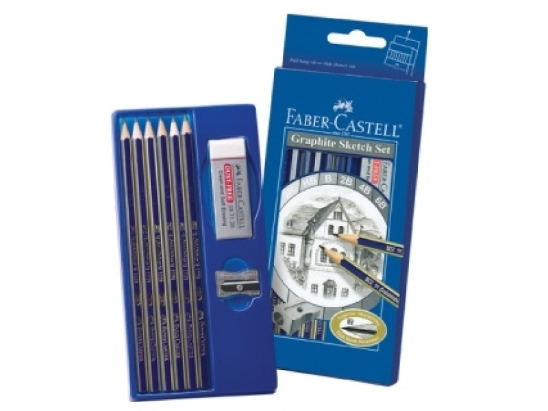 Harilik pliiats Faber-Castell Goldfaber 1221 visandi komplekt 6tk/pk — изображение 2
