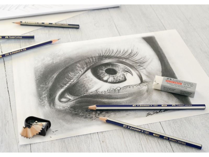 Harilik pliiats Faber-Castell Goldfaber 1221 visandi komplekt 6tk/pk — изображение 3