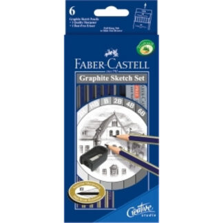 Harilik pliiats Faber-Castell Goldfaber 1221 visandi komplekt 6tk/pk