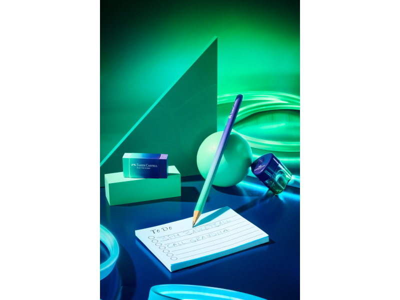 Harilik pliiats Faber-Castell Grip Flow Edition Buzzing Blue 2tk/bl - Pilt 2
