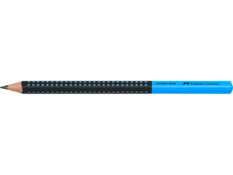 Harilik pliiats Faber-Castell Jumbo Grip 2001 Two Tone must/sinine - Pilt 2