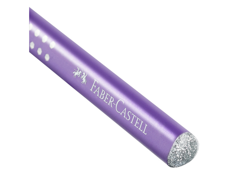 Harilik pliiats Faber-Castell Jumbo Sparkle lilla - Pilt 3