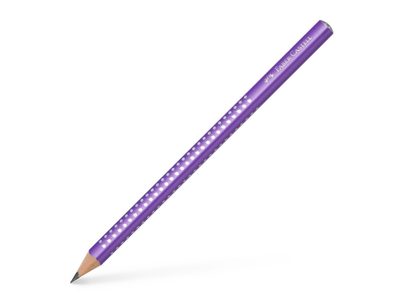 Harilik pliiats Faber-Castell Jumbo Sparkle lilla