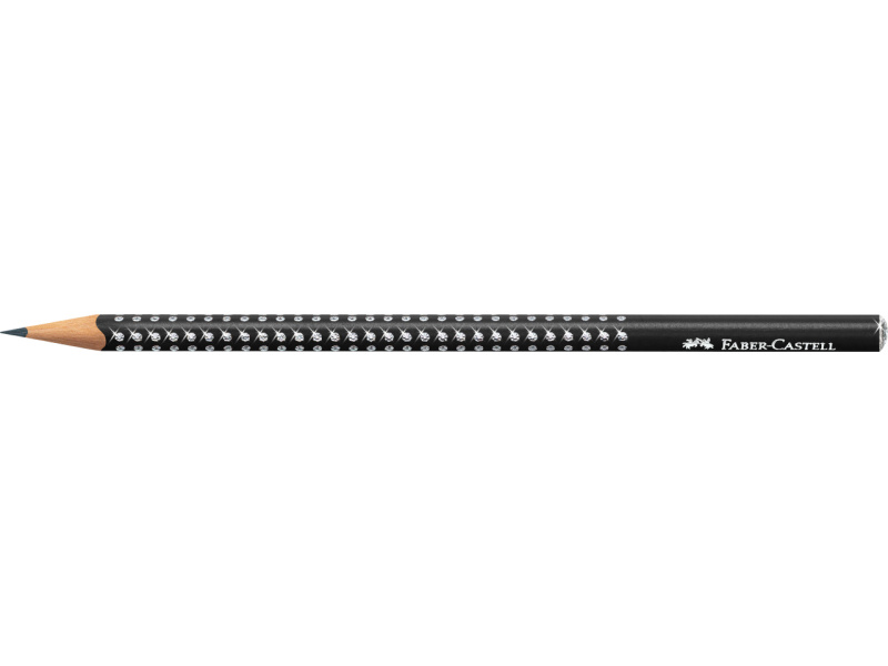 Harilik pliiats Faber-Castell Sparkle must - Pilt 2