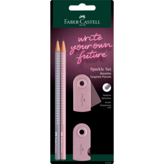Harilik pliiats Faber-Castell Sparkle rose shadows blistris
