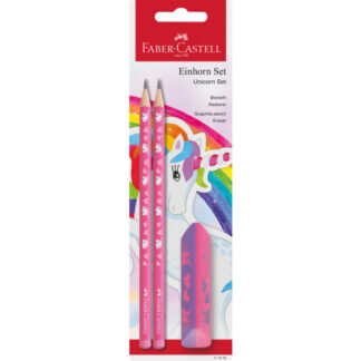 Harilik pliiats Faber-Castell Unikorn 2tk + kustukumm