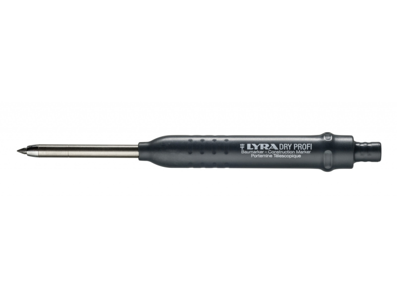 Harilik pliiats Lyra Dry Profi, ehitusmarker, grafiit 2B must - Pilt 3