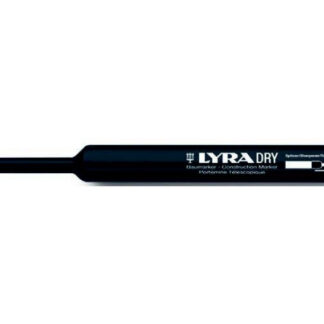 Harilik pliiats Lyra Dry Profi, ehitusmarker, reguleeritav pikkus grafiit 2B must