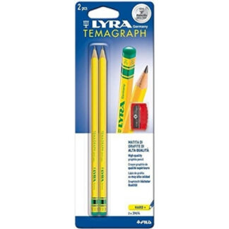 Harilik pliiats Lyra Temagraph 2H 2tk+teritaja blistris