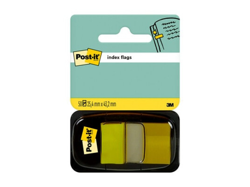 Järjehoidja 3M Post-it Indeks 50tk kollane