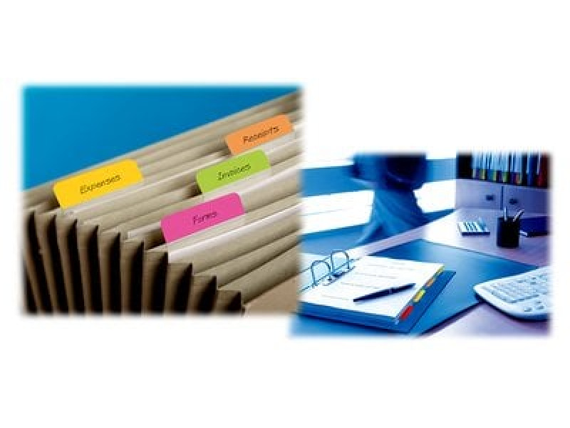 Järjehoidja 3M Post-it Strong Indeksid 3-värvi punane/ kollane/ sinine - Pilt 2