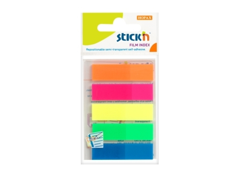 Järjehoidja StickN 21050 plastikust 5-värvi 45x12mm