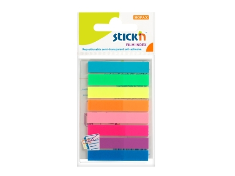 Järjehoidja StickN 21401 plastikust 8-värvi 45x8mm