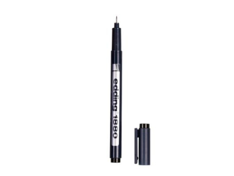 Joonestuspliiats Edding 1880 Pigment 0,1 mm must
