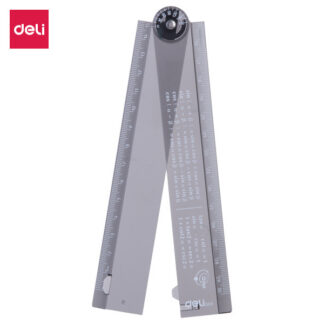 Joonlaud DELI 15cm-30cm kokkupandav must