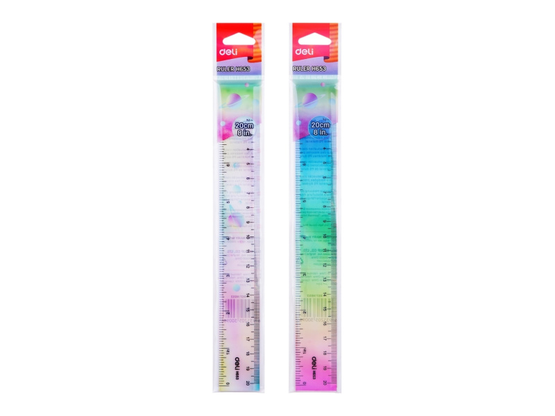 Joonlaud DELI 20cm värviline - Pilt 5