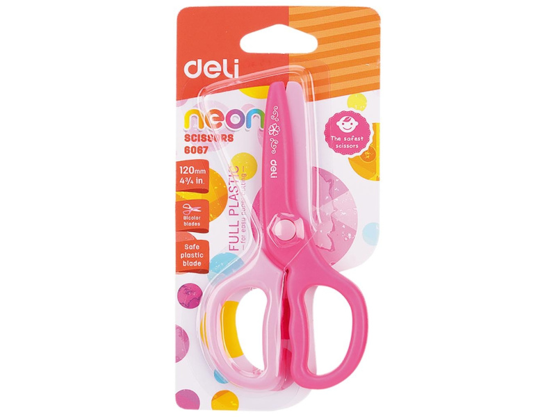 Käärid DELI 12cm laste plastik - Pilt 2