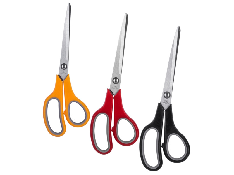 Käärid DELI 38369 23cm soft touch, assortii