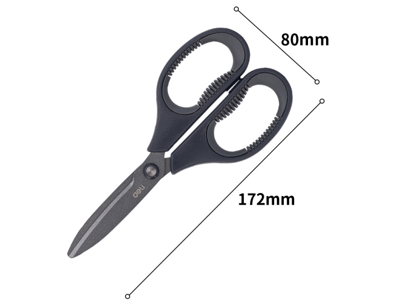 Käärid DELI 77754 17cm soft touch, hall - Pilt 3