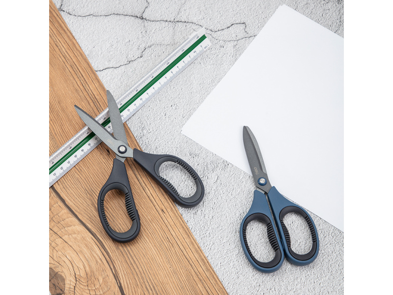 Käärid DELI 77754 17cm soft touch, hall - Pilt 5