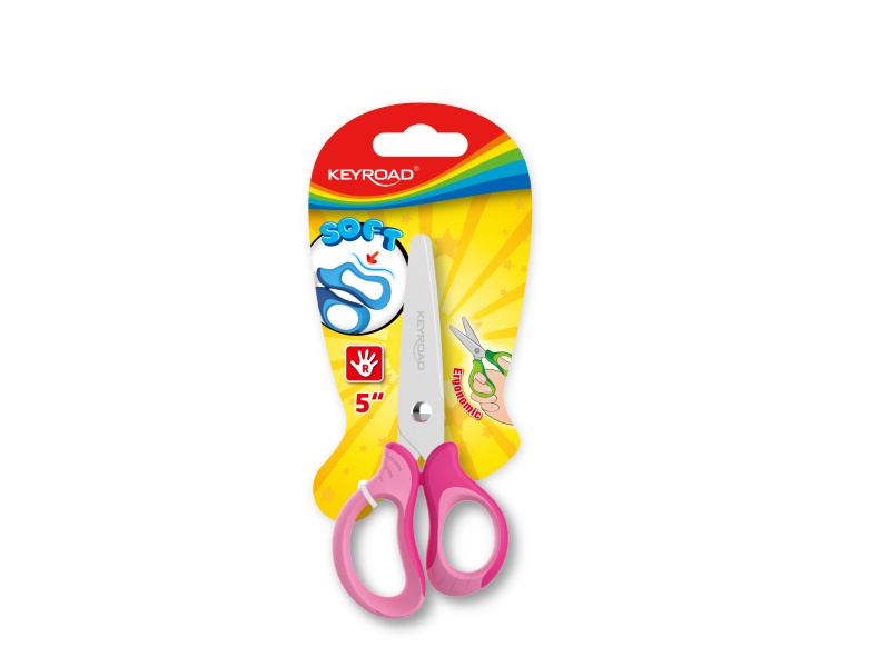 Käärid Keyroad 13cm, lastele, pehme käepide, ergonoomilised - Pilt 3
