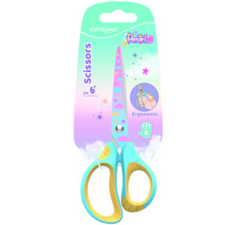 Käärid Keyroad 15.5cm, pastell, ergonoomilised