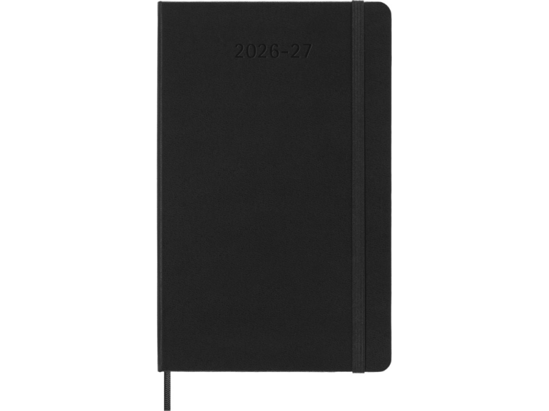 Kalendermärkmik Moleskine 18kuud 2026/27 13x21cm, nädal, kõvad kaaned, must - Pilt 2