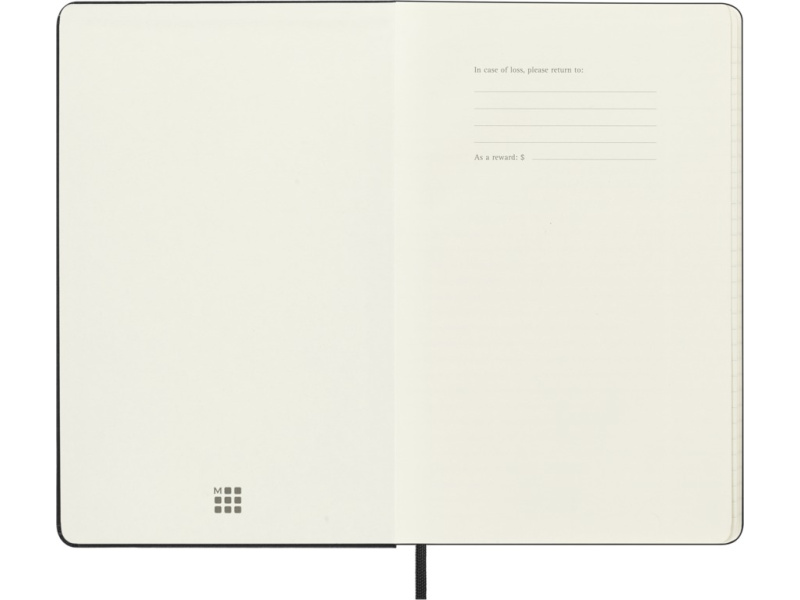 Kalendermärkmik Moleskine 18kuud 2026/27 13x21cm, nädal, kõvad kaaned, must - Pilt 3