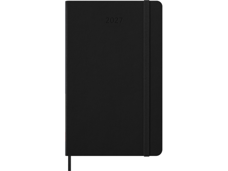 Kalendermärkmik Moleskine 2027 13x21cm, päev, kõvad kaaned, must - Pilt 2