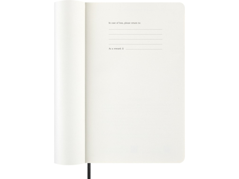 Kalendermärkmik Moleskine 2027 9x14cm, nädal H, pehmed kaaned, must - Pilt 2
