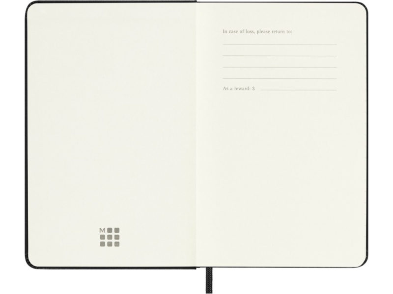 Kalendermärkmik Moleskine 2027 9x14cm, nädal, kõvad kaaned, must - Pilt 2