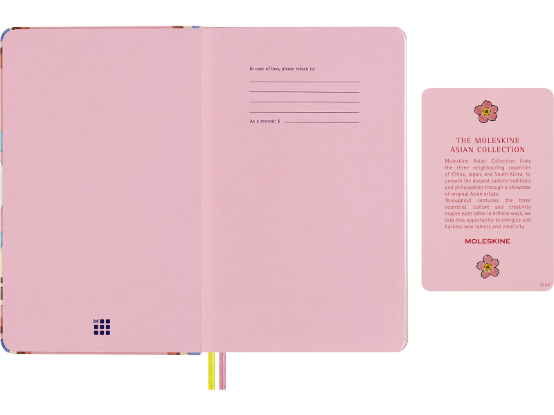 Kalendermärkmik Moleskine Sakura dateerimata 13x21cm, nädal - Pilt 2