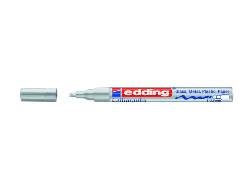 Kalligraafiline marker Edding 753 1-2,5mm, hõbe