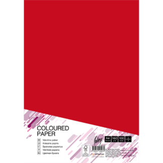Kartong College A4/100l, 160g/m², punane