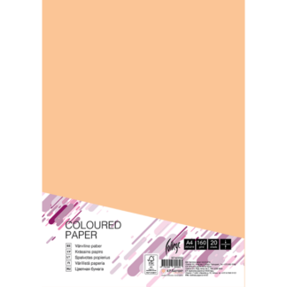 Kartong College A4/20l, 160g/m², kuldne GO22