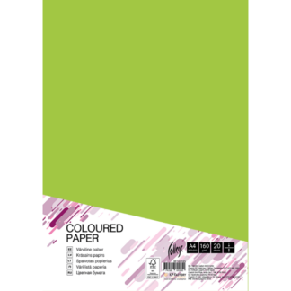 Kartong College A4/20l, 160g/m², laimi roheline