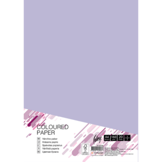 Kartong College A4/20l, 160g/m², lavendel lilla, LA12