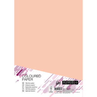 Kartong College A4/20l, 160g/m², lõhe roosa