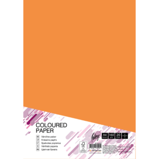Kartong College A4/20l, 160g/m², mandariin