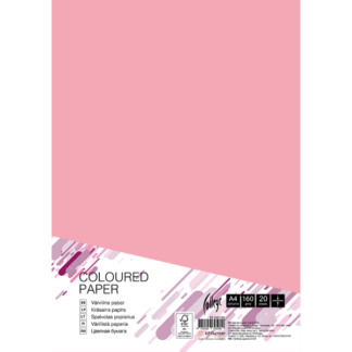 Kartong College A4/20l, 160g/m², roosa
