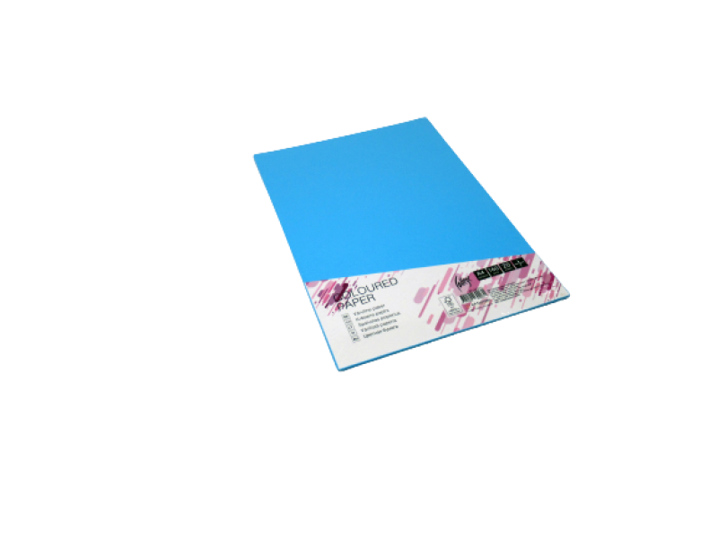 Kartong College A4/20l, 160g/m², veesinine - Pilt 2