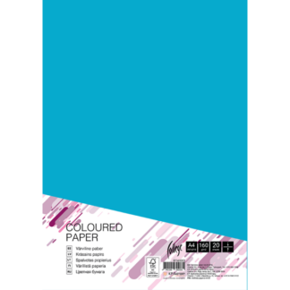 Kartong College A4/20l, 160g/m², veesinine
