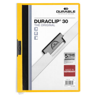 Kiilkaaned Durable DuraClip 30-le lehele, kollane