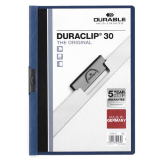 Kiilkaaned Durable DuraClip 30-le lehele, tumesinine