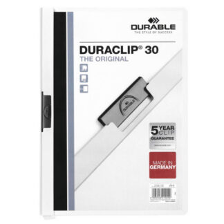 Kiilkaaned Durable DuraClip 30-le lehele, valge