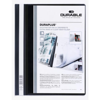 Kiirköitja Durable Duraplus A4 esitaskuga, must