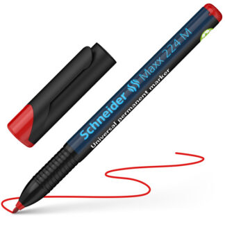 Kilemarker Schneider 224 M 1,0mm permanentne punane